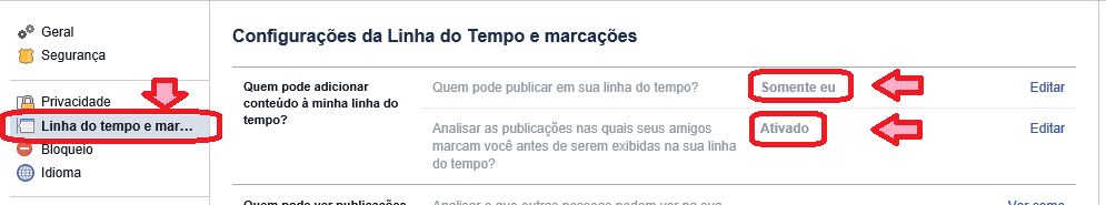 passo 3 para blindar a timeline